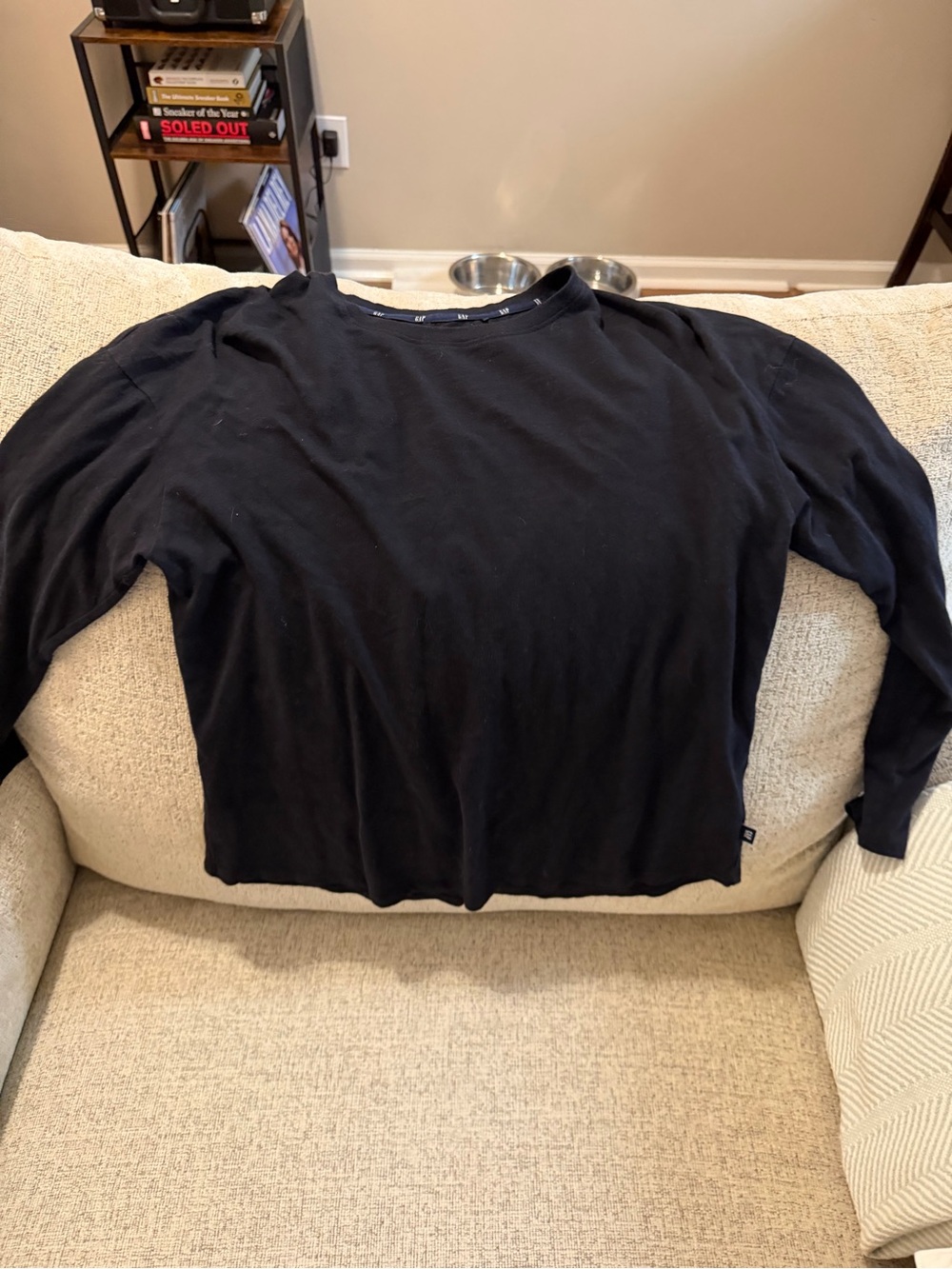 Gap black long sleeve shirt 
size M #gap #basics